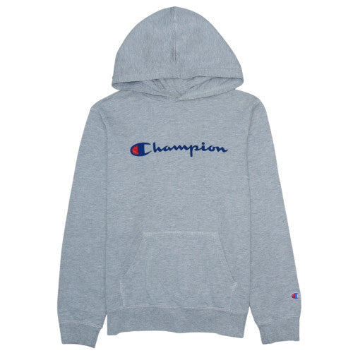 Champion Womens Grey XL Pullover Hoodie with Logo Print