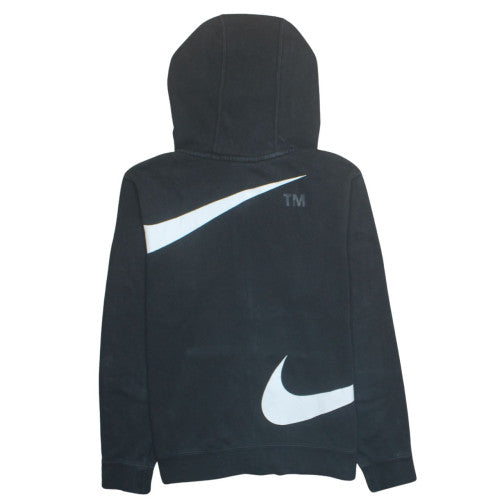 Nike Boys Black XL Full Zip Hoodie with Logo Graphic