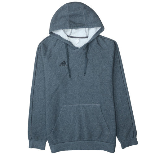 Adidas Men's Grey L Pullover Hoodie Fleece Sportswear