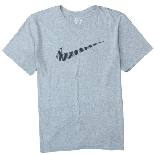 Nike Men's Grey Athletic Fit Crew Neck Short Sleeve T-Shirt XL