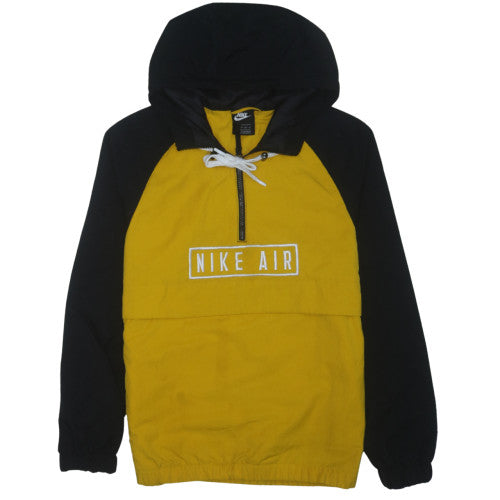 Nike Air Men's Yellow Black XS Windbreaker Hooded Activewear Jacket