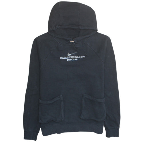 Nike Womens Black Small Pullover Hoodie Sweatshirt with Front Pockets