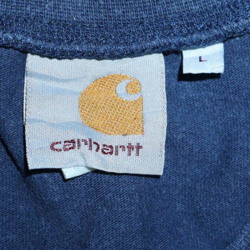 Carhartt Men Blue Crew Neck Pullover Sweatshirt Size L