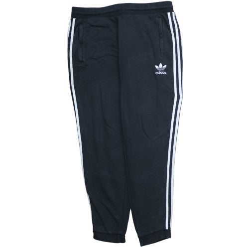 Adidas Womens Black Jogger Trousers L Regular Cotton Blend