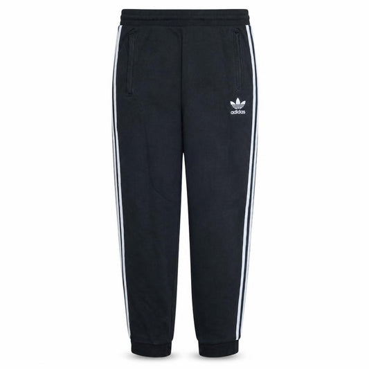 Front view of Adidas women’s black jogger trousers l regular cotton blend
