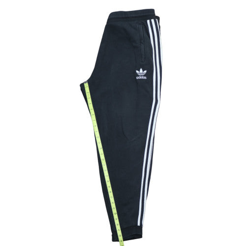 Adidas Womens Black Jogger Trousers L Regular Cotton Blend