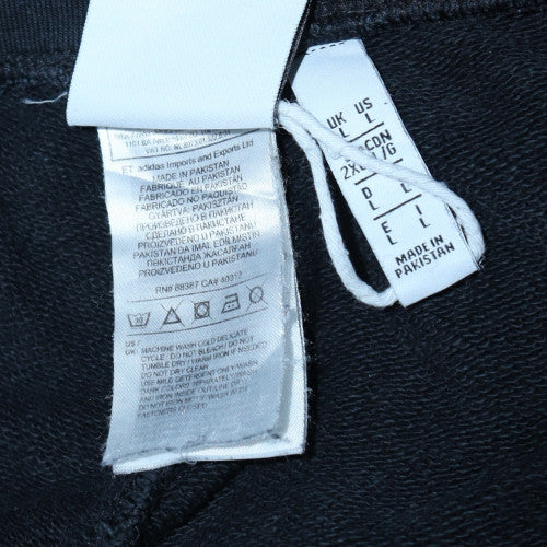 Adidas Womens Black Jogger Trousers L Regular Cotton Blend