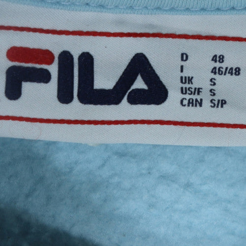 FILA Men’s Blue Pullover Sweatshirt Small Crew Neck Logo Sportswear