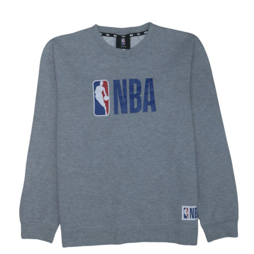 NBA Boys Grey Cotton Blend Crew Neck Sweatshirt Size 14 Youth