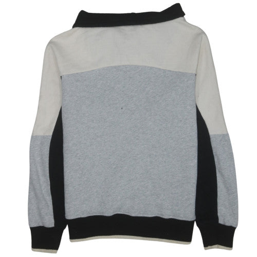 Rip Curl Womens Grey 1/2 Zip Sweatshirt Size M Fleeced Cotton Blend