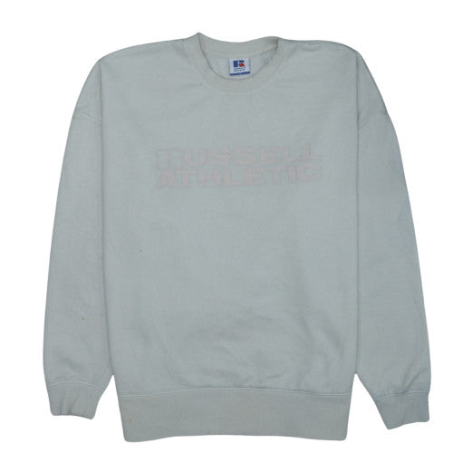 Russell Athletic Women's Ivory Crew Neck Pullover Sweatshirt Size 12