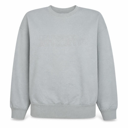 Front view of Russell Athletic Women's Ivory Crew Neck Pullover Sweatshirt, size 12