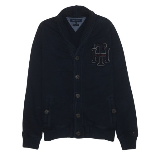 Tommy Hilfiger Men’s Blue Button Cardigan Sweatshirt M Classic Fit