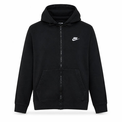 Nike Men's Black Full Zip Hoodie L Sports Fleece Sweatshirt