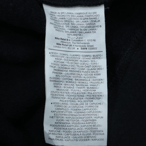Nike Men's Black Full Zip Hoodie L Sports Fleece Sweatshirt