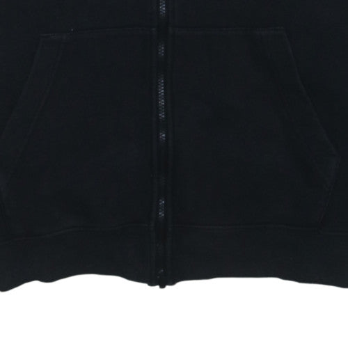 Nike Men's Black Full Zip Hoodie L Sports Fleece Sweatshirt