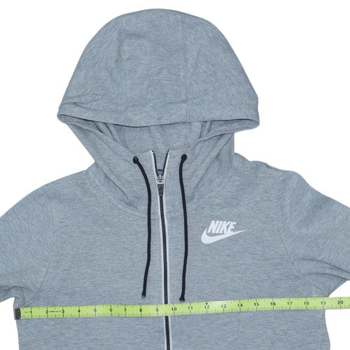 Nike Mens Grey Full Zip Hoodie XS Lightweight Sportswear