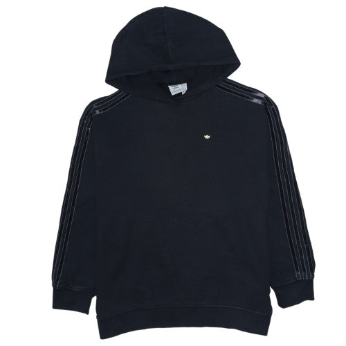 Adidas Women Black Hoodie Size 8 Pullover Hooded Sweatshirt