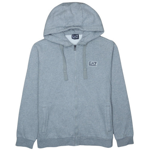 Emporio Armani EA7 Men's Grey Full Zip Hoodie Size L