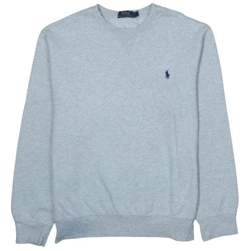 Ralph Lauren Men's Grey Classic Crew Neck Pullover Sweatshirt L