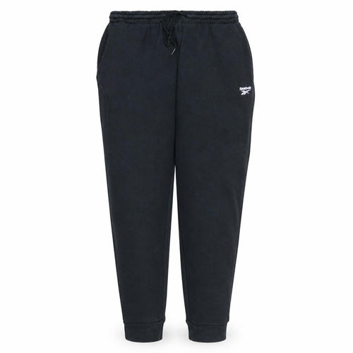 Reebok Womens Black XL Jogger Fleece Sweatpants with Logo