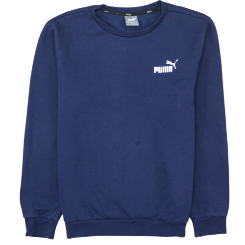 Puma Men's Blue Crew Neck Pullover Sweatshirt Size M