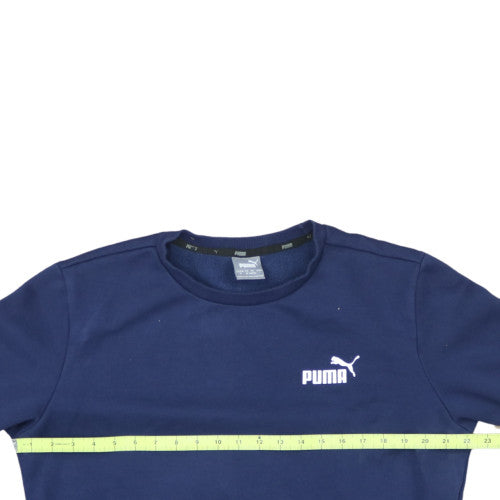 Puma Men's Blue Crew Neck Pullover Sweatshirt Size M