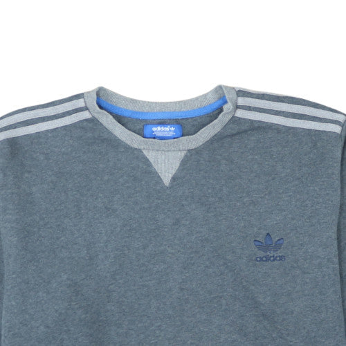 Adidas Men's Grey XL Crew Neck Pullover Sweatshirt
