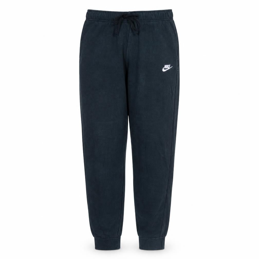 Front view of Nike Men's Black Fleece Jogger Sweatpants L Regular Fit