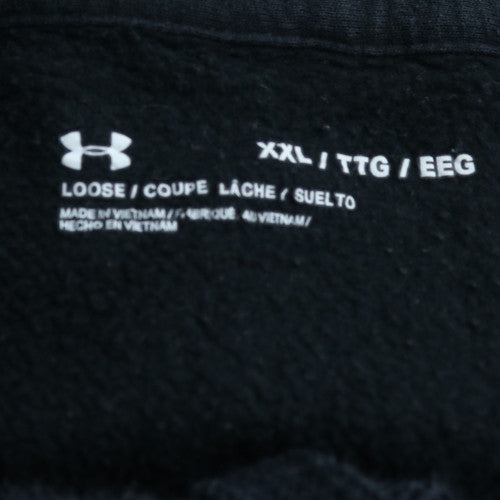 Under Armour Men's Black 2XL Full Zip Hoodie Fleece Sportswear