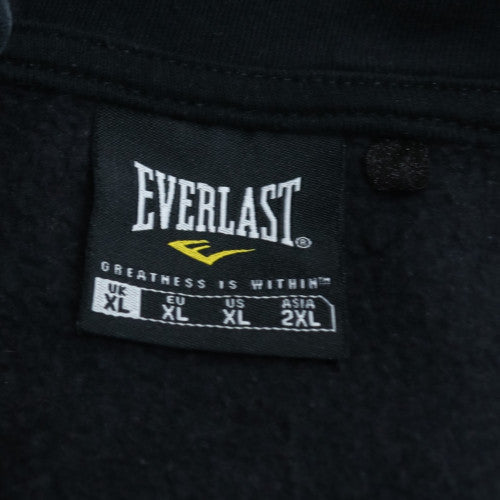 Everlast Men's Black XL Full Zip Fleece Hoodie