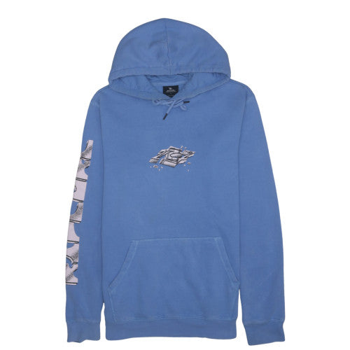Rip Curl Men's Blue Graphic Pullover Hoodie Size S
