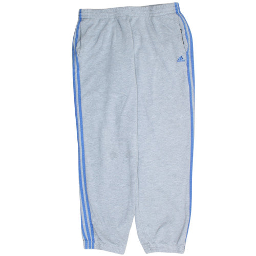 Adidas Men's Grey Performance Essentials Sweatpants L