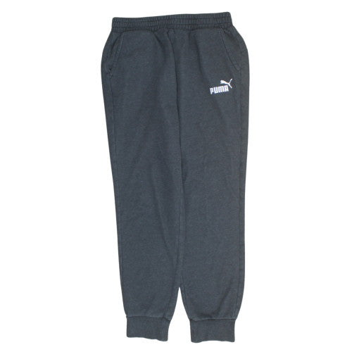 Puma Men's Black Regular Fit Sweatpants M Casual Fleece Trousers