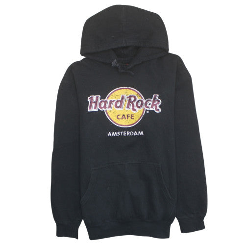 Hard Rock Cafe Amsterdam Black Men's Pullover Hoodie Size L