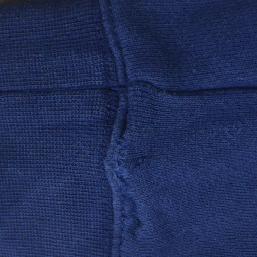 Adidas Women Blue 2XS Pullover Sweatshirt Crew Neck Logo Raglan