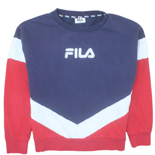 Fila Boys Multicoloured Crew Neck Pullover Sweatshirt Size 12 Years