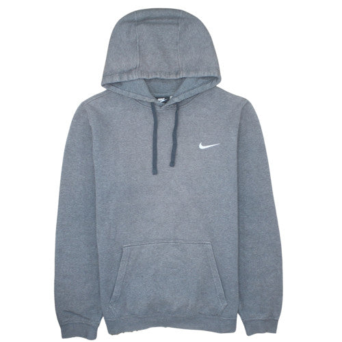 Nike Men's Grey Pullover Hoodie Small Regular Fit Fleece Sweatshirt