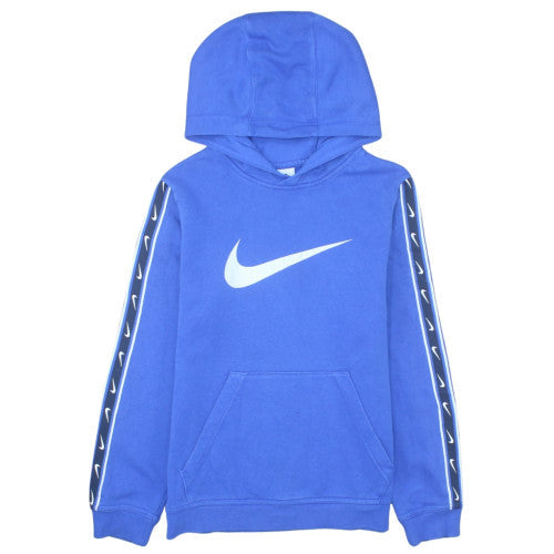 Nike Boys Blue Hoodie L 147-158cm Pullover Fleece Graphic Print