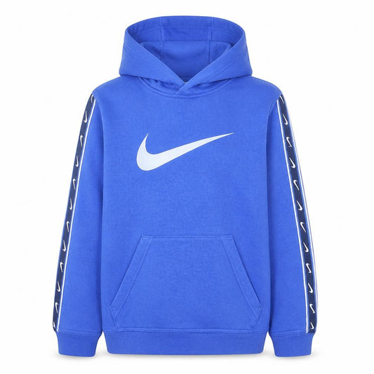 Nike Boys Blue Hoodie L 147-158cm Pullover Fleece Graphic Print