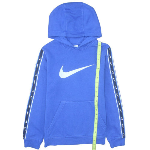 Nike Boys Blue Hoodie L 147-158cm Pullover Fleece Graphic Print