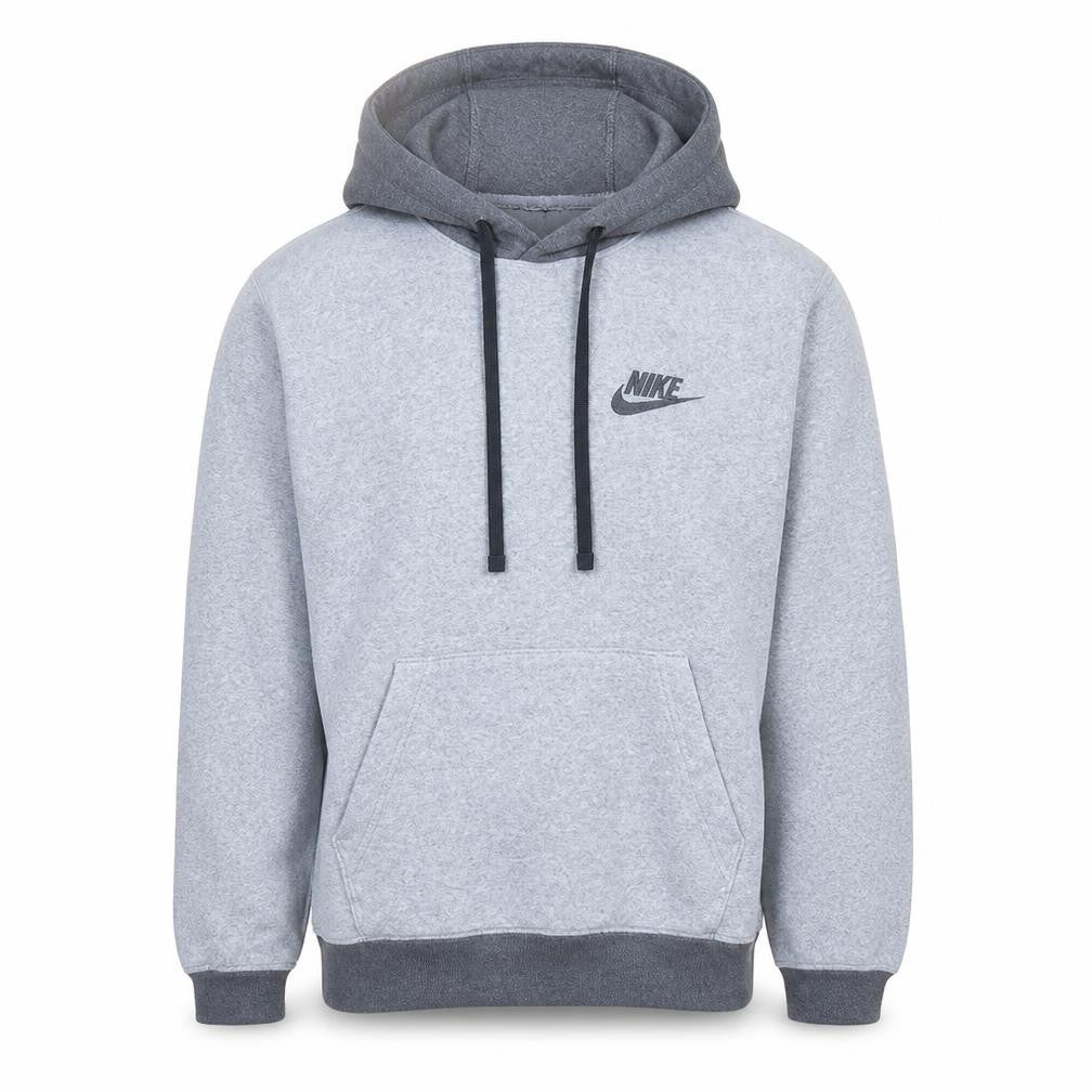 Front view of Nike Men's Grey Pullover Hoodie XS Regular Fit Sports Style