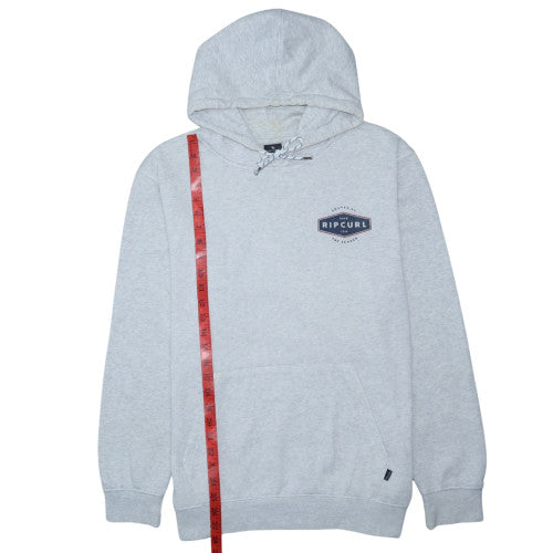 Rip Curl Mens Grey Pullover Hoodie Sweatshirt M Regular Fit