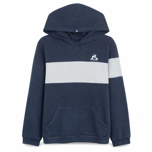 Le Coq Sportif Boys Blue Pullover Hoodie Size 14 Years Cotton Blend