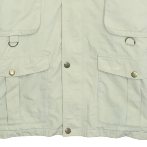 Barbour Men's Beige 2XL Sports Jacket Cotton Outdoor Classic Style