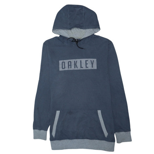 Oakley Men's Blue XL Pullover Hoodie Regular Fit Logo Graphic