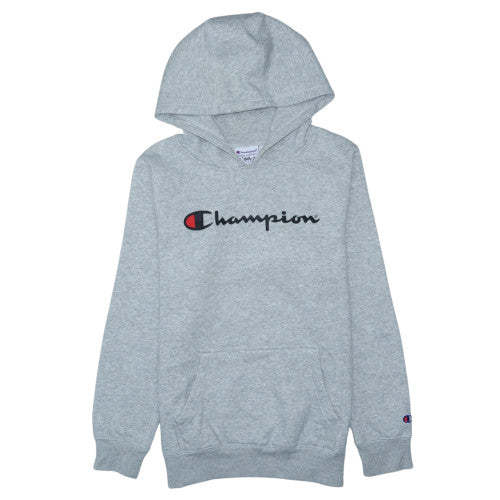 Champion Boys Grey Pullover Hoodie Size 12 Years Cotton Blend