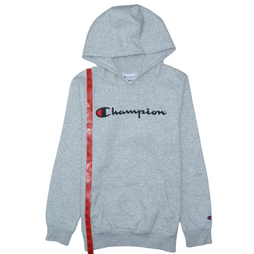 Champion Boys Grey Pullover Hoodie Size 12 Years Cotton Blend