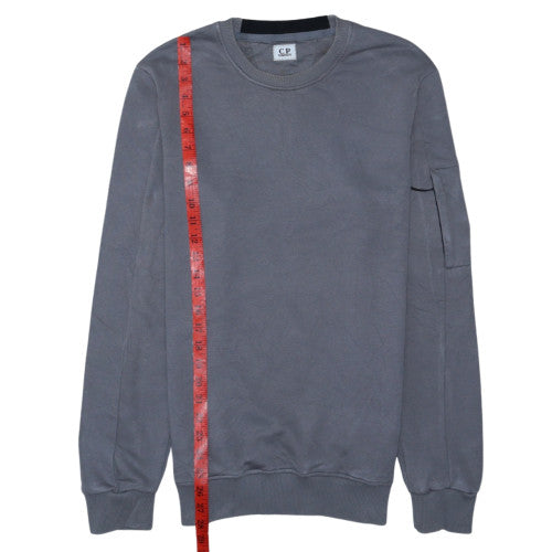 C.P. Company Men's Grey Cotton Pullover Sweatshirt M Regular Fit