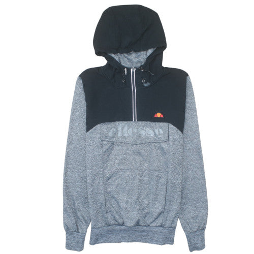 Ellesse Men's Grey Half Zip Hoodie XS Regular Fit Sportswear